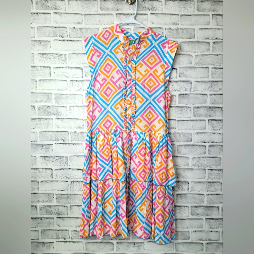 NWOT Feather & Find Geometric Dress size L
